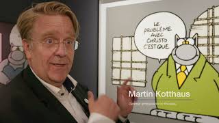 Martin Kotthaus shows his Coup de Coeur at BRAFA 2022: Philippe Geluck's Le Chat with Christo