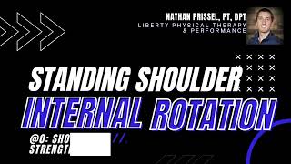 Standing Banded Shoulder Internal Rotation at 0