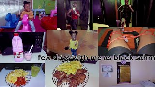 days in the life of a black sahm\sick baby\spend few days with me\black sahm vlog\sahm ditl