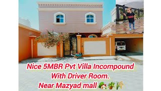 Nice 5MBR Pvt Villa Incompound with Driver Room. Near Mazyad mall and Capital Mall.#Propertyhub490