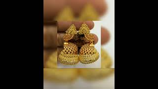 gold jumka / baliya / kaante / earrings #ytshorts