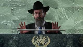 Rabbi Gershon Overlander "Speaks At The U.N." On The "Two-State Solution"