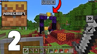 Minecraft Trial - Survival Gameplay Part 2 - RUINED PORTAL!! (2024)