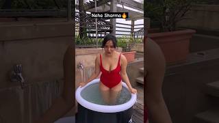 Neha Sharma in the ice water 💦 | #Shorts