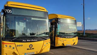 Las Palmas de Gran Canaria. Guagua linea 12. Puerto a Parque Romano. Julio 2023