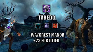 WoW Ret Paladin Mythic+ 10.2 POV | +23 Waycrest Manor | Fortified | Dragonflight Season 3