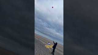 Patang Bazi In UK. Team Manchester Kite Flying at Beach.