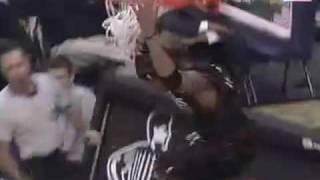 Allen Iverson steals and dunks against Washington