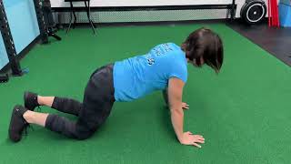 Kneeling Plank Scap Retractions (on hands and knees)