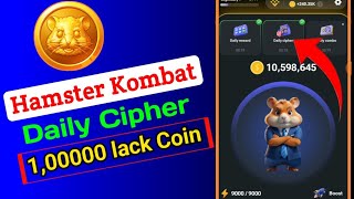 Daily Cipher in Hamster Kombat Today 🔥 Daily Cipher Code