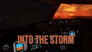 Beautiful and Stormy Approach Into Campinas (SBKP)