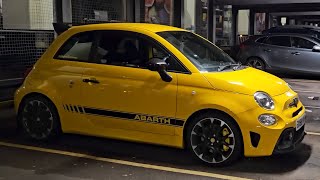 GODLIKE99KINGZ' Abarth 595 Competizione @ Night Car Park - Skorpio Rear Roof Spoiler