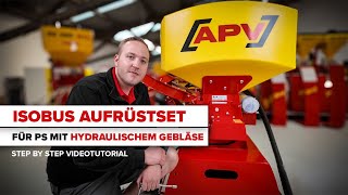 APV Videoanleitung: Isobus Aufrüstset bei Pneum. Sägerät mit hydraulischem Gebläse