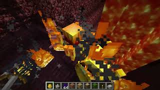 Minecraft 1.1 - Skeleton Vs Blaze Mob Battle