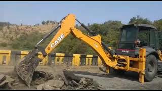 Case backhoe loader amazing work on road repair 🤩 @gorai.bhajan #case #mechanical #support #view