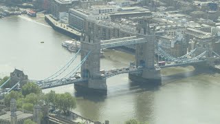 London's Iconic landmarks from the fantastic viewing gallery at Horizon 22 Bishopsgate, May 2024.