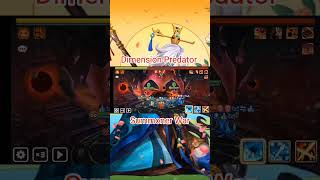 battle vs Dimension predator Boss Part1 #short #summonerwar