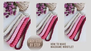 How to Make a Macrame Wristlet - Easy Tutorial