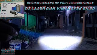 REVIEW CAHAYA D2 PRO LASER GUN VINYX || #babangcalmrider #REVIEWD2LASER