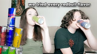 we tried every redbull flavor