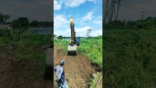 জায়গা পরিস্কার কাজ করতেসে.. #sany #excavator #shortsvideo #youtubeshorts