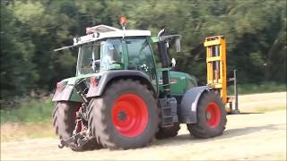 Hay Bale Tractor Stuck in Mud Forklift Loader Packing Truck Transportation Agriculture Mega Machines