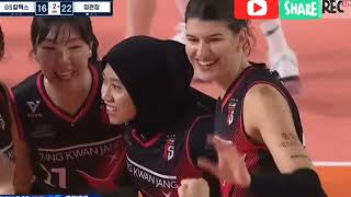 all poin megawati red sparks vs gs caltex pertandingan pertama V league