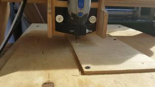 Первый запуск ЧПУ из фанеры. First run of CNC machine made from plywood