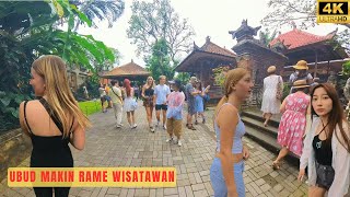 Full Wisatawan ! Suasana Pusat Kota Ubud Bali Di Bulan Agustus 2023