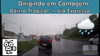 🚙 BR | Dirigindo em Contagem: Bairro Tropical ➜ Via Expressa Contagem | Driving in Brazil | V-00353D