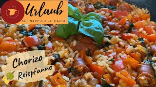 🇪🇸 Arroz con Chorizo - Tolle Reispfanne mit nur wenigen Zutaten 🇪🇸