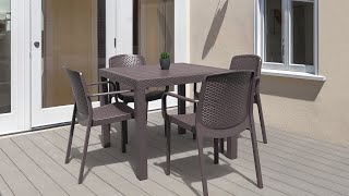 Cosmoplast Cedarattan 4-seater Dining Set