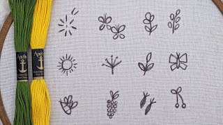 VERY VERY EASY LITTLE DESIGNS EMBROIDERY FOR BEGINNERS/5 MINUTE EMBROIDERY DESIGNS