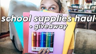 college school supplies haul + giveaway 2019