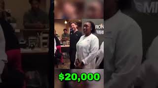 Woman Receives 20K After 20 Years on the Job