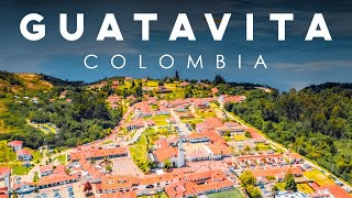 GUATAVITA - COLOMBIA. Best Place to Visit near Bogota. DJI Mavic 2 Pro Drone Aerial Footage 4k.