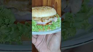 Chicken Petty Burger || Home made Burger 🍔 #burger #chickenburger #kfc #shorts