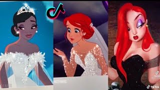 Disney Princesses Glowup Tiktok Cartoon Art V6 [Tiktok İronic Art Memes]