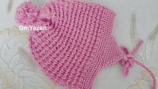 @ قناة OmYazan Triku  Crochet #تريكو: طريقة سهلة وجميلة لعمل /ايس كاب /قبعة أطفال /