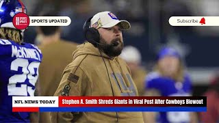 Stephen A. Smith Shreds Giants in Viral Post After Cowboys Blowout