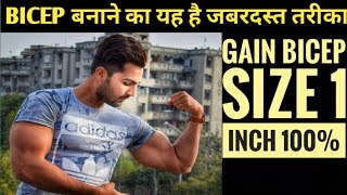 Bicep ka Size Kaise badhaye | Gain 1 inch 100% | Royal Shakti Fitness |