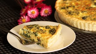 Creamy Spinach and Feta Quiche | Egg-ceptionally Delicious | @bakingwithdanita5427