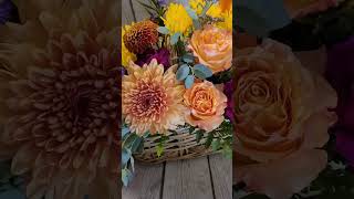 fall centerpiece basket Darlene's flowers Berkshire NY