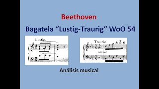 Beethoven: análisis de la Bagatela WoO 54 " Lustig - Traurig" ("alegre-triste").