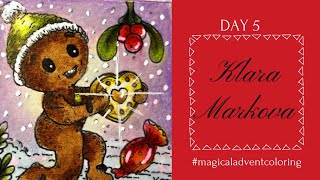 Day 5 of the Advent Calendar: Klara Marková (#magicaladventcoloring)