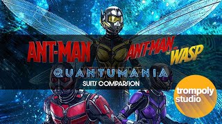 Ant Man and the Wasp Quantumania suit comparison