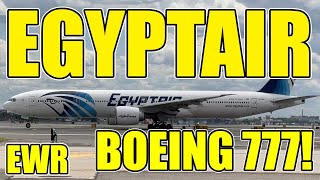 Egyptair taxiing and taking off Boeing 777