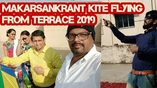 makar sankrant kite flying from terrace 2019