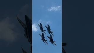 The Blue Angels crazy flyover on Pensacola Beach! #shorts