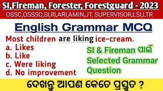 English Grammar for Fireman,SI, Forester, Forestguard by Odisha School Classes